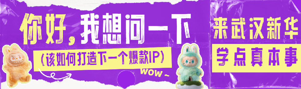Labubu火遍全球，想要打造下个爆火IP吗？来武汉新华学点真本事！