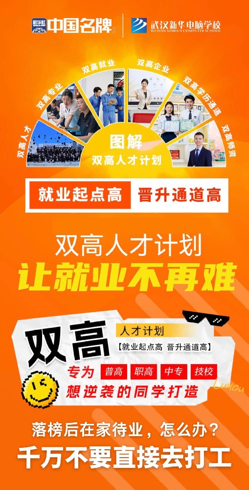 【双高人才计划】落榜/职高/中专/技校生的逆袭密码，在武汉新华